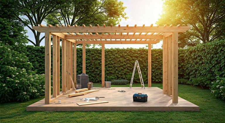 Comment construire une pergola en bois soi-même : le tutoriel